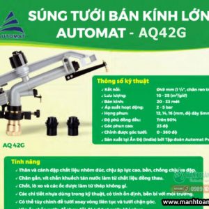 SÚNG TƯỚI CÂY AQ-42G ẤN ĐỘ